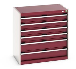 Bott Cubio Drawer Cabinet comprising of: Drawers: 2 x 150mm, 4 x 100mm... Bott Drawer Cabinets 800 Width x 525 Depth